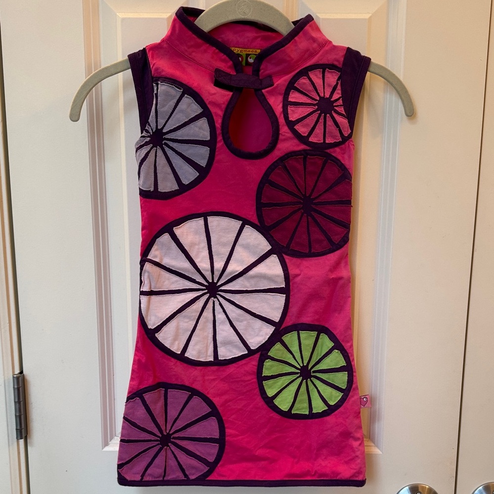 Vibrant Sleeveless Dress with Geometric Patterns